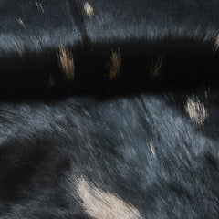 Luxury Black and Brown Goat Hide Rug - Premium Natural Hair-On Goat Skin Rug for Elegant Home Decor