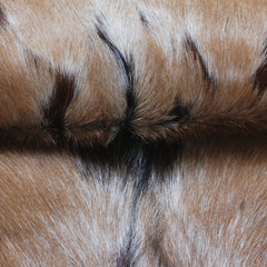 Goat Skin Rug: Tri-Color genuine Goat hide rug