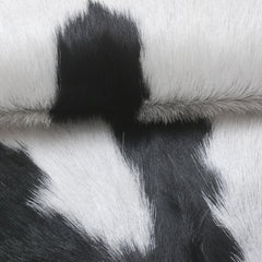 Luxury Black & White Genuine Goat Hide Rug - Premium Hair-On Goat Skin, Hypoallergenic, Non-Shedding, Eco-Friendly Décor for Modern Spaces - Celestial Leather Limited