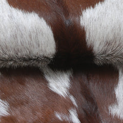 Luxurious Brown and White Goat Skin Rug - Premium Hair-On, Natural, and Sustainable - Elegant Home Decor Addition - Celestial Leather Limited