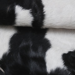 Goat Skin Rug: Tri-Color genuine Goat hide rug