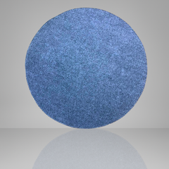 Luxurious Handmade Round Cowhide Patchwork Rug – Genuine Hair-On Hide Micro-Square Leather Floor Rug (9 sq ft)