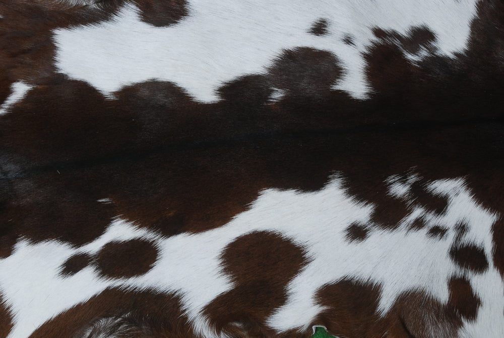 Luxury Dark Brown & White Goat Skin Rug - Soft, Hypoallergenic & Non-Shedding - Non-Slip Backing, Eco-Friendly - Handmade Natural Beauty for Home - Celestial Leather Limited