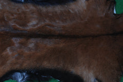 Luxurious Dark Brown Goat Skin Rug | Modern Sophistication - Celestial Leather Limited