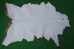 Luxuriously Soft Dark Brown & White Genuine Goat Fur Rug - Eco-Friendly, Non-Shedding, and Hypoallergenic - Unique Patterns - Handcrafted