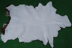 Luxury Brown and White Goat Hide Rug - Natural Premium Hair-On Goat Skin Rug - Handcrafted Eco-Friendly Home Decor