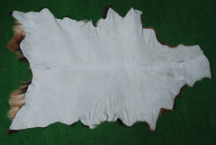 Goat Skin Rug: Tri-Color genuine Goat hide rug