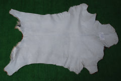 Luxurious Handpicked Brown & White Premium Goat Skin Rug - Eco-Friendly - Sustainable, Non-Slip Suede Back, Hypoallergenic - Timeless