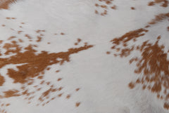 Luxurious Brown & White Genuine Goat Skin Rug for Home Décor