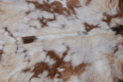 Natural Tri-Color Goat Hide Rug - Luxurious Accent for Rustic and Modern Spaces