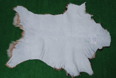 Goat Skin Rug: Tri-Color genuine Goat hide rug