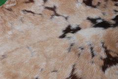 Goat Skin Rug: Tri-Color genuine Goat hide rug