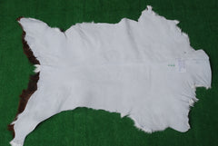 Luxury Brown & White Genuine Goat Hide Rug | Handcrafted Hair-On Goatskin | Eco-Friendly - Hypoallergenic | Premium Natural Goat Skin Rug