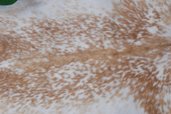 Natural Brown and White Goat Hide Rug - Luxurious Accent for Modern Homes