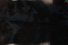 Luxuriously Soft Black & White Goat Fur Rug - Genuine Goat Skin Rug, Non-Shedding, Eco-Friendly - Hypoallergenic - Handcrafted Beauty - Celestial Leather Limited