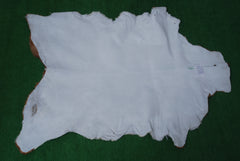 Luxurious Brown & White Premium Goatskin Rug | Handcrafted Hair-On Rug for Timeless Elegance - Sophistication in Any Room - Celestial Leather Limited