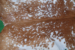 Luxurious Brown & White Premium Goatskin Rug | Handcrafted Hair-On Rug for Timeless Elegance - Sophistication in Any Room - Celestial Leather Limited