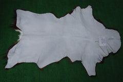 Luxurious Dark Brown Goat Skin Rug - Genuine Hair-On Leather for Elegant Décor