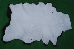 Luxurious Black & White Goat Skin Rug -Modern Home Décor