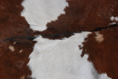 Handcrafted Dark Brown Goat Skin Rug - Genuine Leather for Luxurious Décor