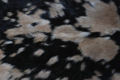 Natural Tri-Color Goat Hide Rug - Luxurious Accent for Rustic and Modern Spaces