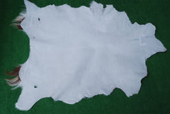 Rustic Dark Brown Goat Hide Rug - Genuine Leather for Timeless Home Styling