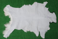 Rustic Black and White Goat Hide Rug - Perfect for Floor or Wall Décor