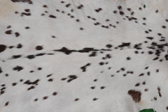 Rustic Black and White Goat Hide Rug - Perfect for Floor or Wall Décor