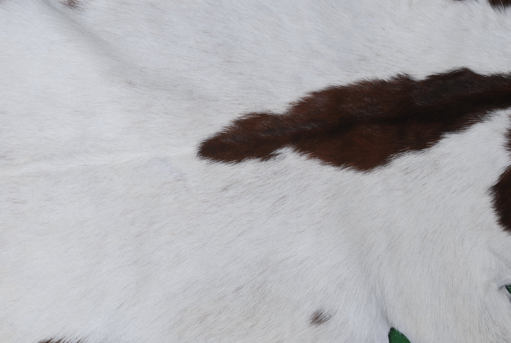 Luxury Brown & White Goat Hide Rug - Premium Hair-on Skin - Eco-Friendly - Hypoallergenic - Handcrafted Elegance for Any Room - Celestial Leather Limited