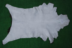 Striking Black & White Goat Skin Rug - Soft, Hypoallergenic, - Stylish Home Décor Accent - Celestial Leather Limited