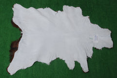 Luxury Brown & White Goat Skin Rug - Premium Hair-On Hide Rug with Unique Patterns, Non-Slip Suede Back, Sustainable - Eco-Friendly