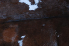 Handcrafted Dark Brown Goat Skin Rug - Genuine Leather for Luxurious Décor