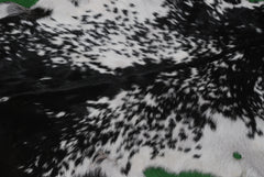 Luxurious Handmade Black & White Goat Skin Rug - Soft, Pet-Friendly, Hypoallergenic, & Eco-Friendly - Unique Statement Piece for Your Home - Celestial Leather Limited