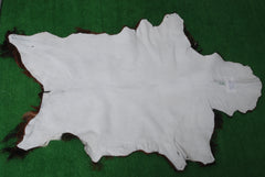 Authentic Dark Brown Goat Hide Rug - Unique Pattern for Modern and Classic Décor