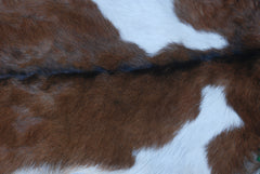 Luxurious Brown & White Goat Skin Rug - Soft, Durable, and Eco-Friendly - Handmade Pure Goat Skin Floor Rug - Non-Slip Suede Back - Celestial Leather Limited