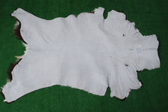 Luxurious Black and White Goat Skin Rug - Natural Hair-On Leather for Home Styling