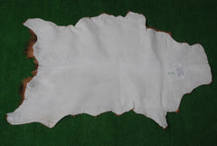 Premium Brown & White Goat Hide Rug - Luxury Hair-on Goatskin Rug, Sustainable - Eco-Friendly, Unique Patterns, Non-Slip Suede Back