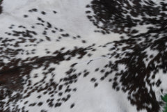 Luxurious Black & White Goat Skin Rug for Home Décor - Celestial Leather Limited