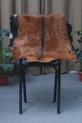 Natural Dark Brown Goat Hide Rug - Perfect for Modern and Rustic Spaces