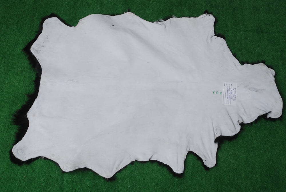 Luxurious Black & White Goat Skin Rug - Décor Floor Rug - Celestial Leather Limited