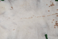 Authentic Hair-On Goat Skin Rug - Brown and White Pattern for Stylish Interiors