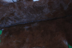 Luxurious Brown and White Goat Skin Rug - Premium Handcrafted Hair-On Goatskin Rug for Elegant Home Decor - Celestial Leather Limited