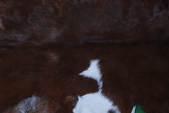 Elegant Dark Brown Goat Skin Rug - Natural Hair-On Accent for Floors or Walls