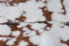 Stylish Dark Brown Goat Hide Rug - Perfect Accent for Contemporary Homes