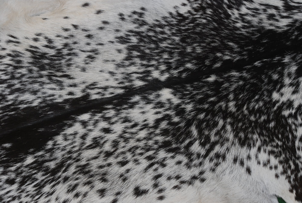 Sophisticated Black & White Goat Skin Rug - Genuine Goathide with Bold Graphic Pattern - Hypoallergenic - Non-Shedding - Eco-Friendly Floor - Celestial Leather Limited