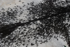 Sophisticated Black & White Goat Skin Rug - Genuine Goathide with Bold Graphic Pattern - Hypoallergenic - Non-Shedding - Eco-Friendly Floor - Celestial Leather Limited