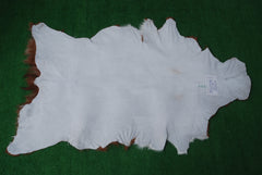 Luxury Brown & White Goat Hide Rug | Premium Hair-On Skin Rug for Home Decor - Celestial Leather Limited