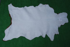 Goat Skin Rug: Dark Brown and white genuine Goat hide rug