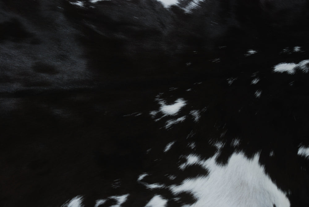 Striped Goat Skin Throw Rug - Genuine Black & White Animal Skin Goathide - Natural - Non-slippery Back - Hypoallergenic - Sustainable - Celestial Leather Limited