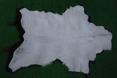 Elegant Black and White Goat Hide Rug - Perfect Accent for Any Room